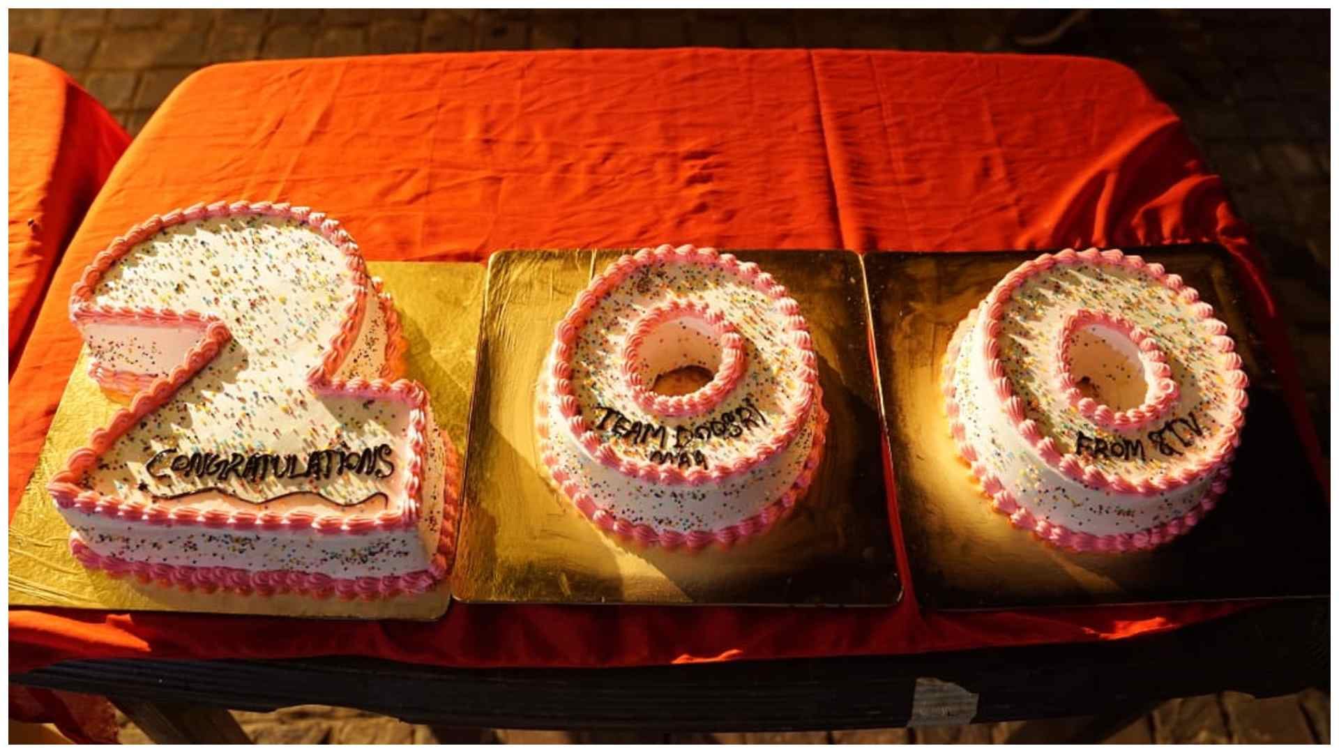 Neha Joshi Show Doosri Maa Completes 200 episodes Drishyam 2 Actress and Team celebrated achievement in Jaipur