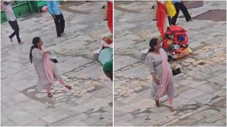 Video of woman dancing in Ajmer dargah goes viral she is seen dancing with earphones on