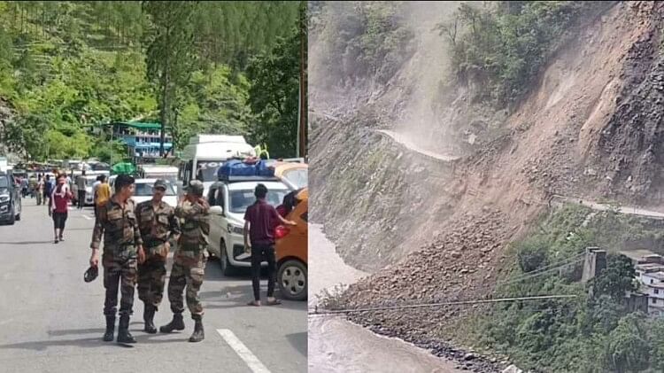 Badrinath NH: भारी बारिश के बाद भूस्खलन से छिनका में हाईवे पर आया मलबा, रास्ते में फंसे करीब 8000 तीर्थयात्री