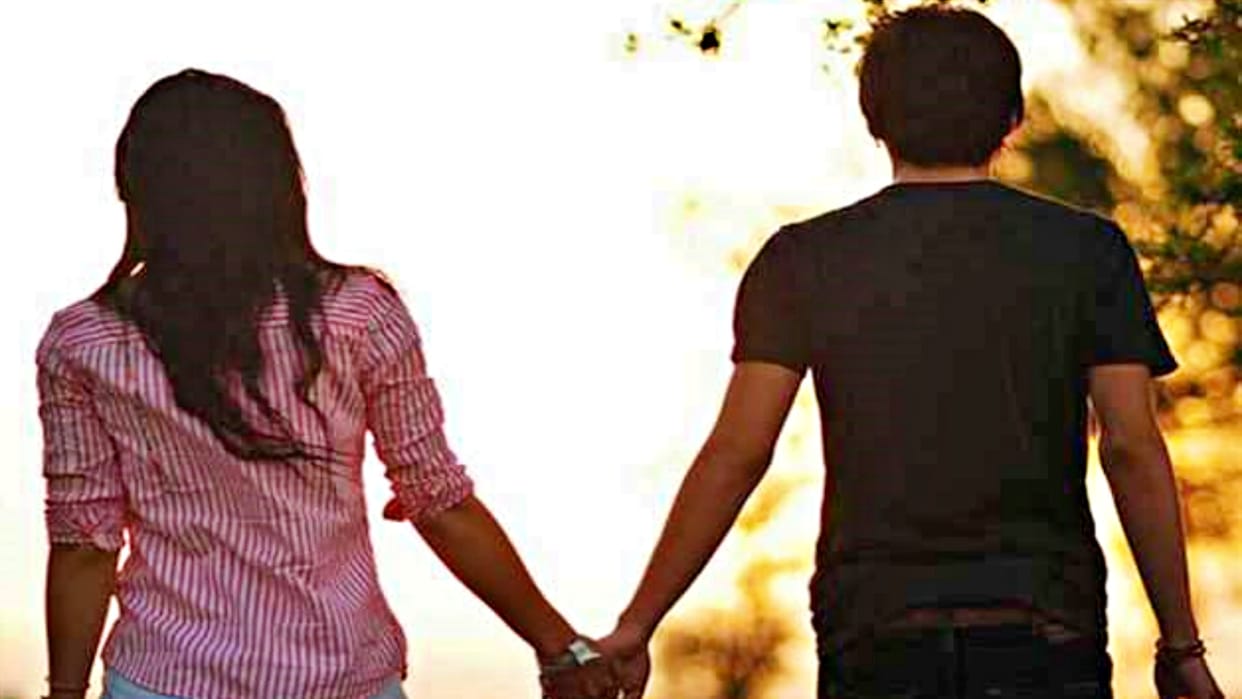 young man from another community running away with a girl
