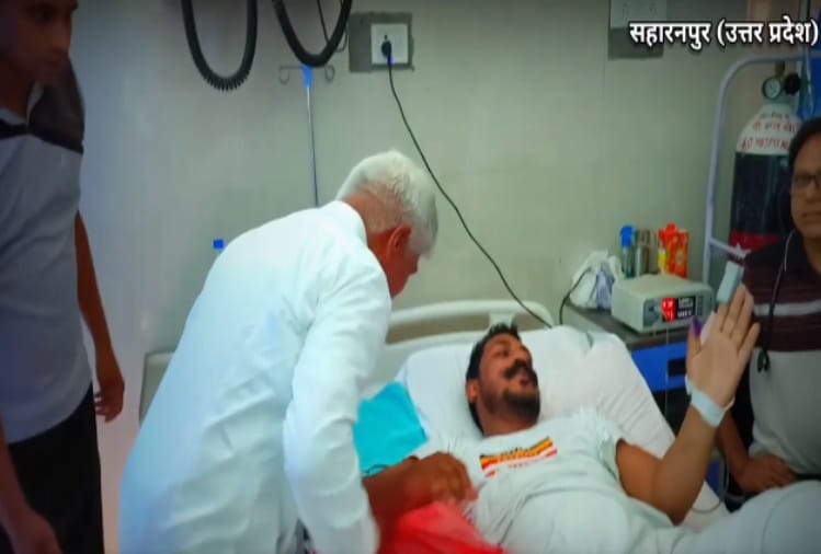 Chandrashekhar Azad Latest News: attackers get out of the car and started firing on Chandrashekhar, see pics