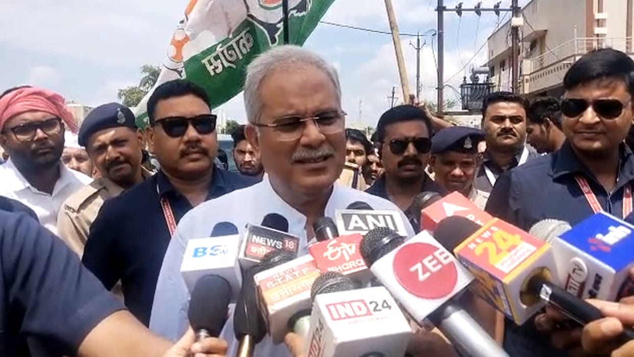 Chhattisgarh CM Bhupesh Baghel targets PM Modi for stopping Rahul Gandhi from going to Manipur
