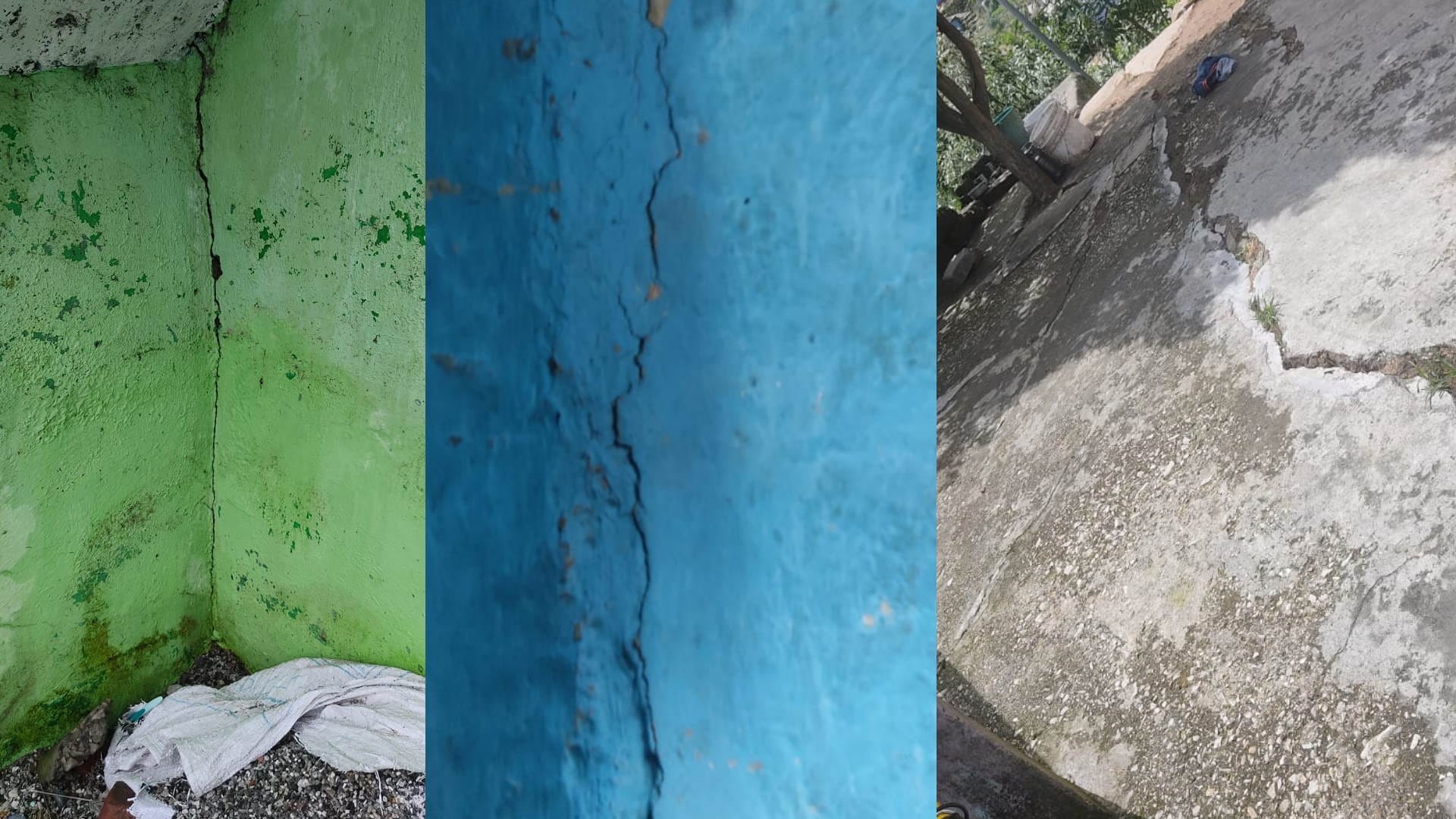 Chamoli Badrinath and Uttarkashi Many buildings came under landslides weather rain Uttarakhand News in hindi