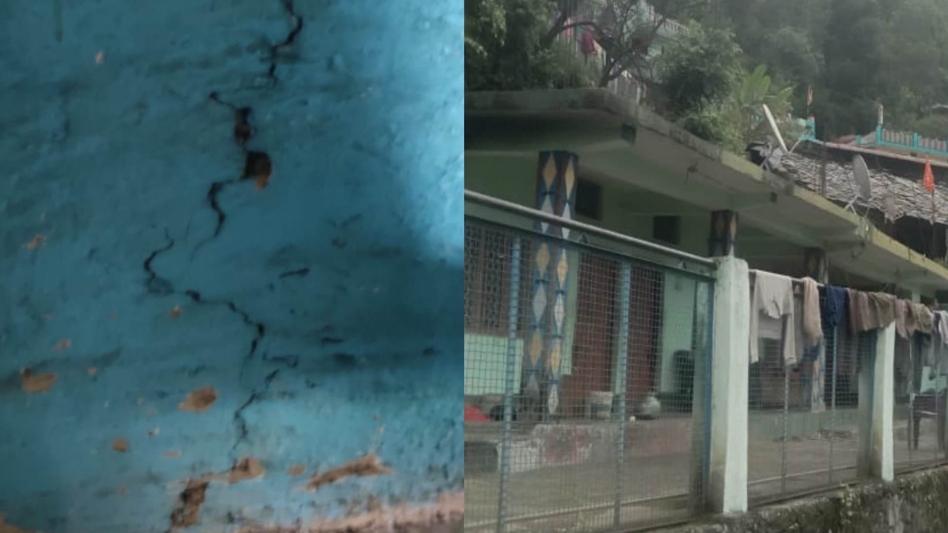 Chamoli Badrinath and Uttarkashi Many buildings came under landslides weather rain Uttarakhand News in hindi