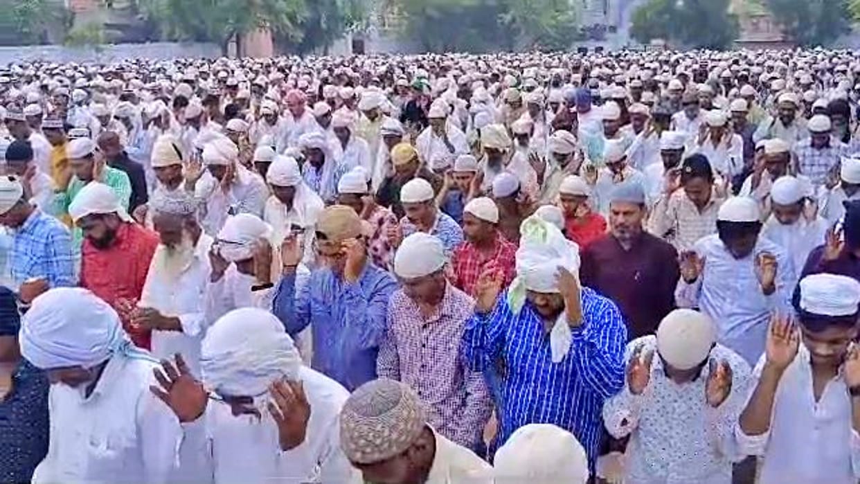 Muslim community celebrated Eid in Alwar