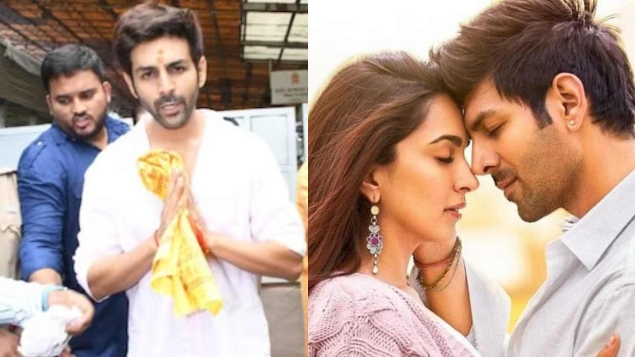 Kartik Aaryan seeks blessings at siddhivinayak temple as Satyaprem Ki Katha releases in theaters