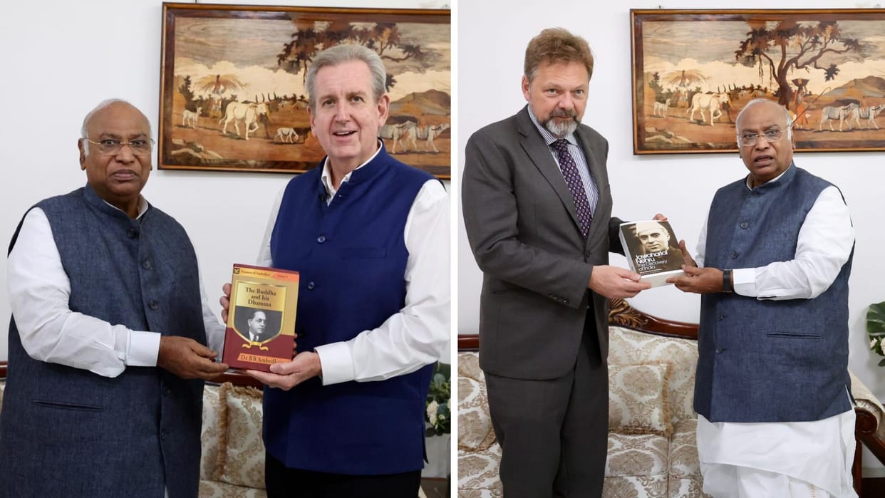 Mallikarjun Kharge meets German Ambassador, Australian High Commissioner at his residence updates