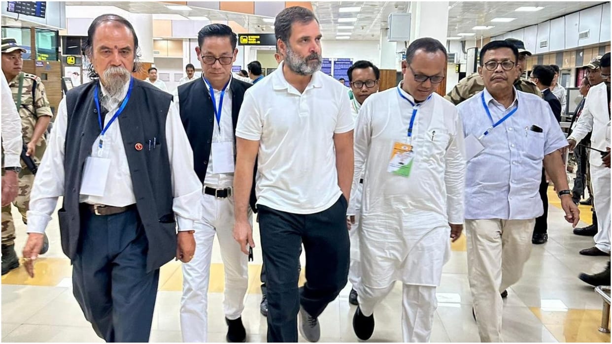 Rahul Gandhi visit to Manipur BJP retaliates on Congress allegations said no one stopped Congress leader