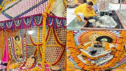 Shri Banke Bihari temple: फूल बंगले में विराजकर आराध्य ने भक्तों को दिए दर्शन