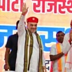 उदयपुर में सभा अमित शाह, वसुंधरा राजे और सीपी जोशी।।