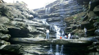 Siddhnath Dari Waterfall Mirzapur buzzes with tourists after rain start