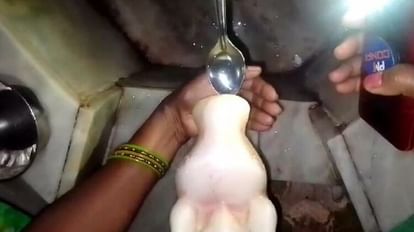 Nandi drank water in Lakshmi temple Aligarh