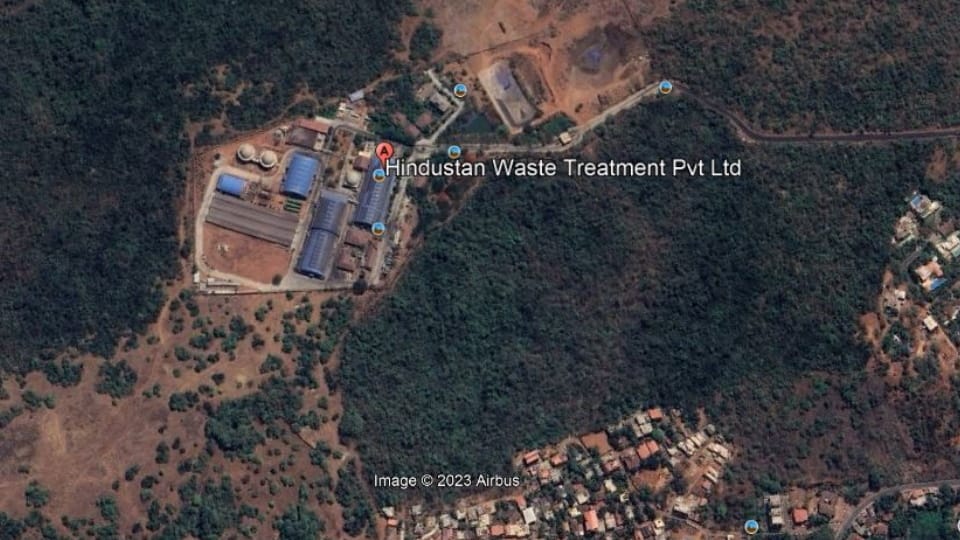 North Goa's plant just 100 meters away from the residential area ... aerial view told the truth