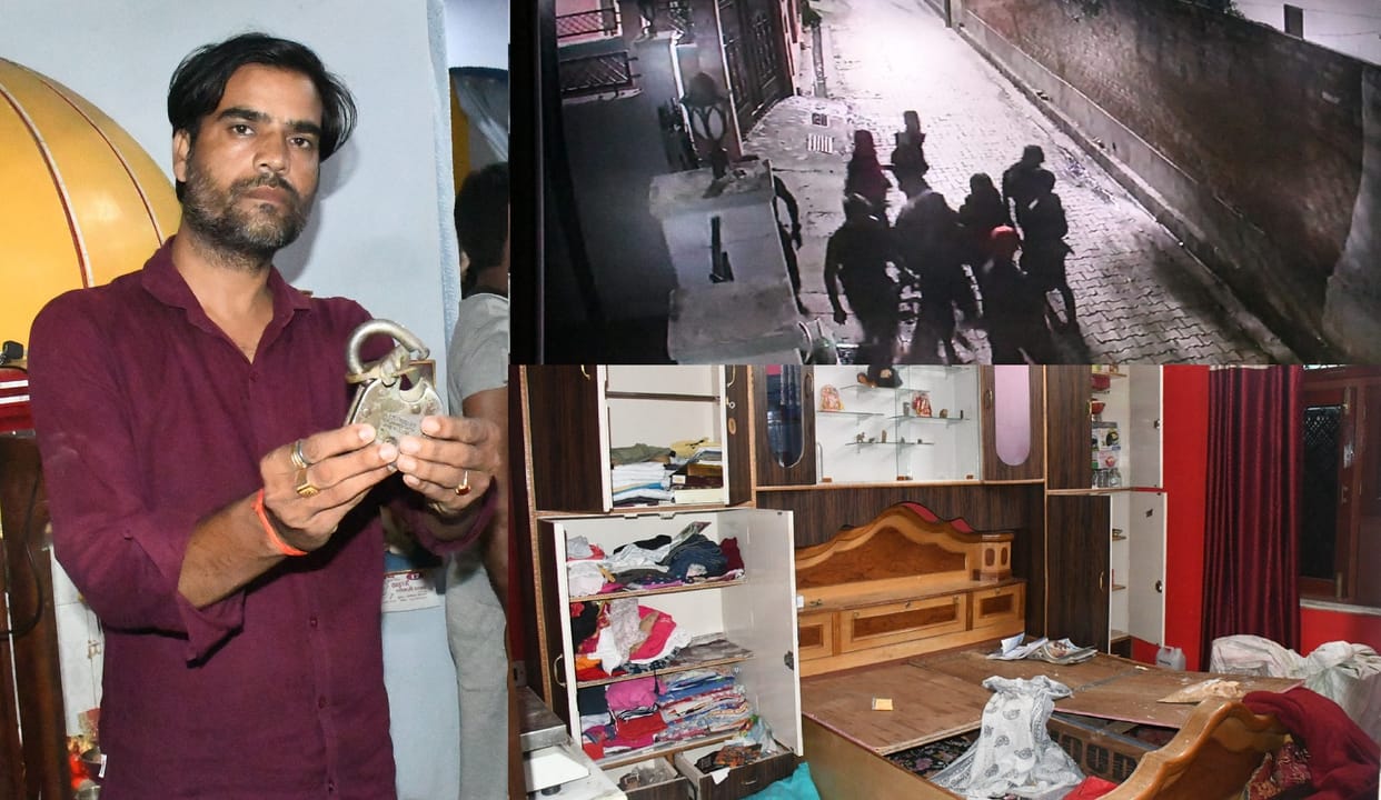 Robbery by taking businessman's family hostage in Kannauj, miscreants captured in CCTV