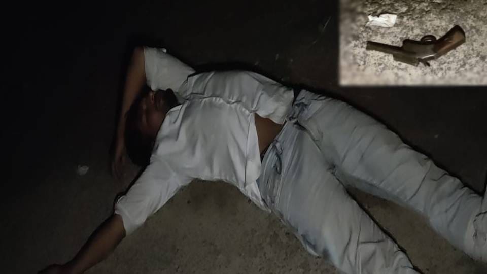 robber was injured in an encounter in Kasganj police arrested him