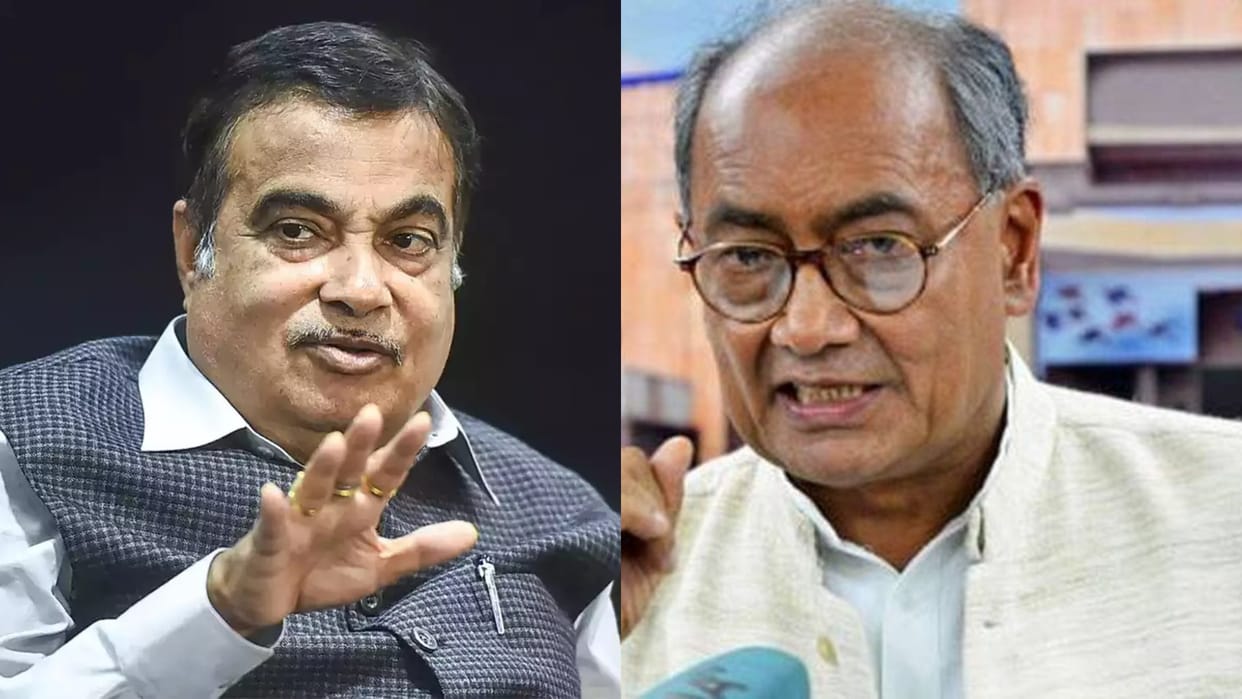Maharashtra: Gadkari and Digvijay shared the stage in the program, praises each other