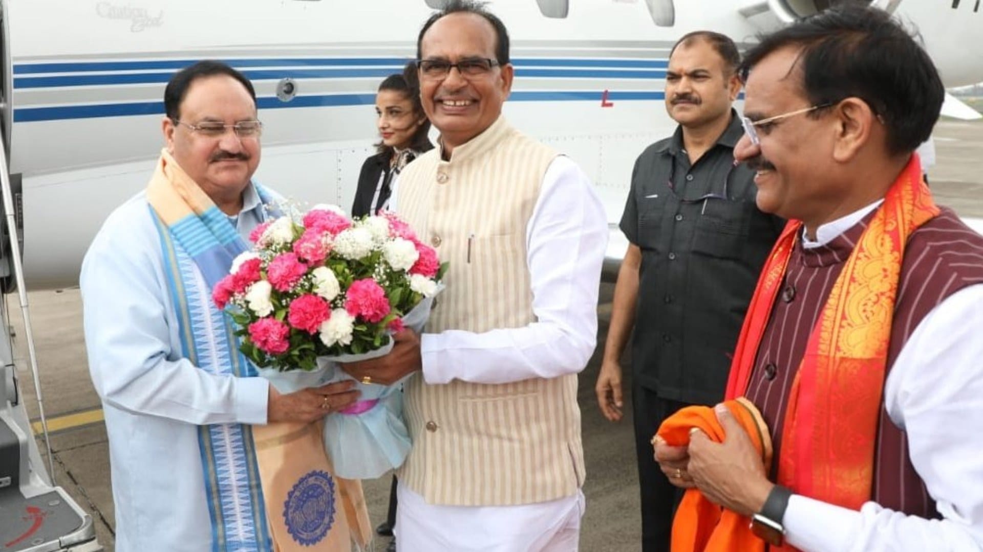 Jagat Prakash Nadda addressed public meeting in Khargone, targeted Congress