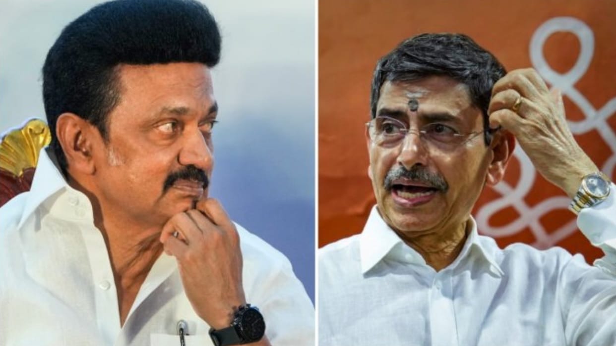 tamil nadu governor rn ravi vs state government mk stalin dmk put posters against union governor