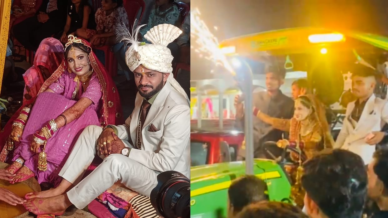 Jabalpur News: The bride arrived at the wedding pavilion by driving a tractor