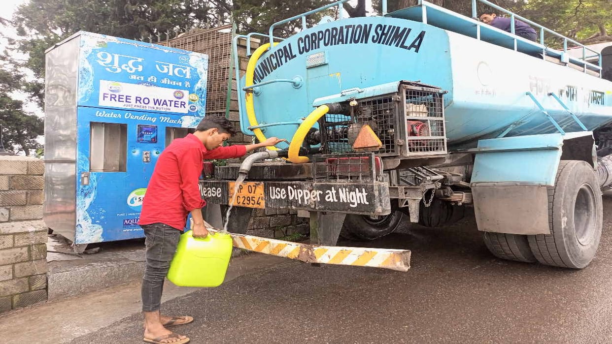 Drinking water supply in Shimla city on the third day, Mayor convenes meeting of officers
