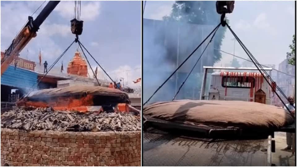 2700 kg Rot prepared in 22 hours in sikar Devipura Balaji Dham unique news