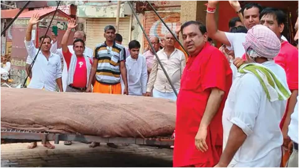 2700 kg Rot prepared in 22 hours in sikar Devipura Balaji Dham unique news