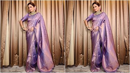 Saree Draping Style tips for wear lavender saree in hindi