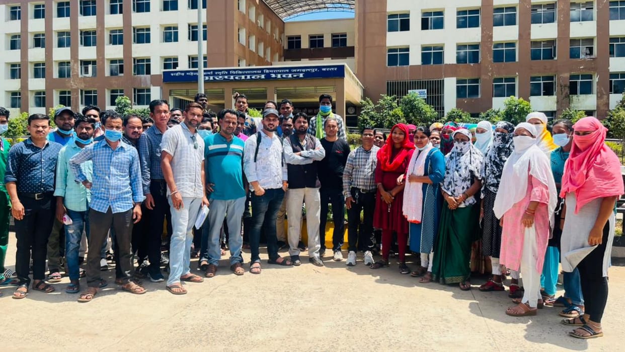 65 employees fired from Jagdalpur Medical College in jagdalpur