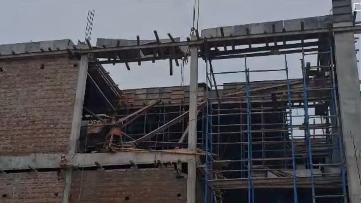 Under-construction building collapses on Mall Road in Amritsar