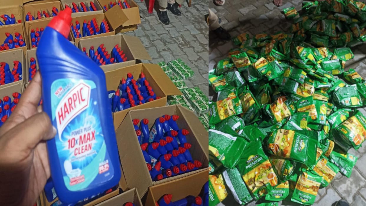 A accused arrested with fake goods during police raid, products of Tata and Godrej company were being supplied
