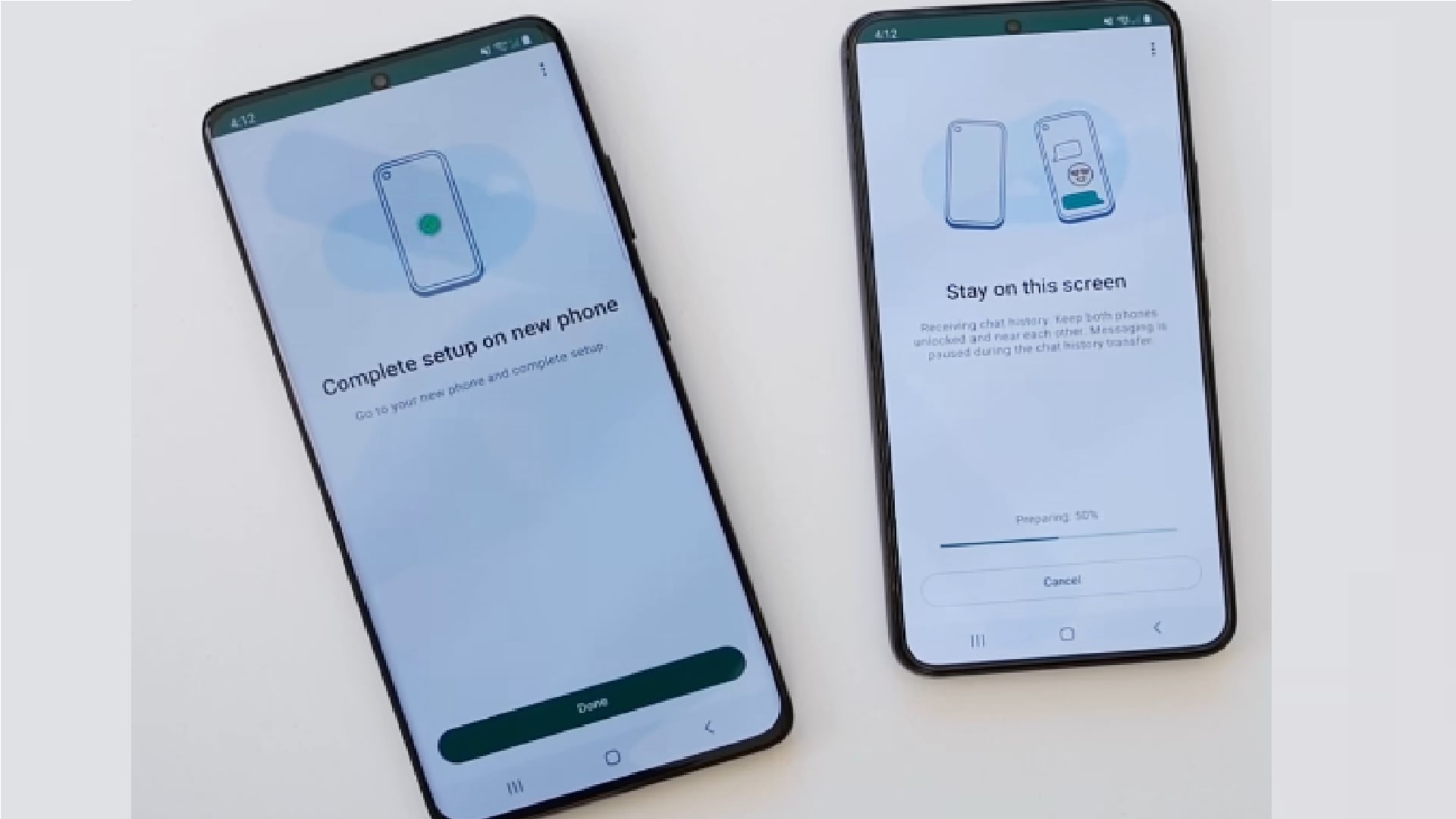 Transfer whatsapp chat