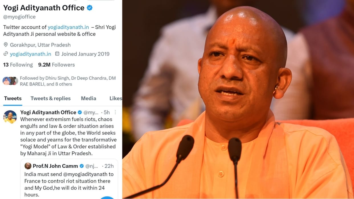 professor appeals to india send yogi adityanath to control riots