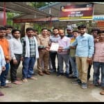 करणी सेना ने पुलिस को सौंपा ज्ञापन