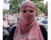 The husband was with the second wife in the flat, then the threat came to the first wife, when the husband ope