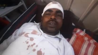 Guna: Attack on sarpanch husband returning after getting school boundary work done