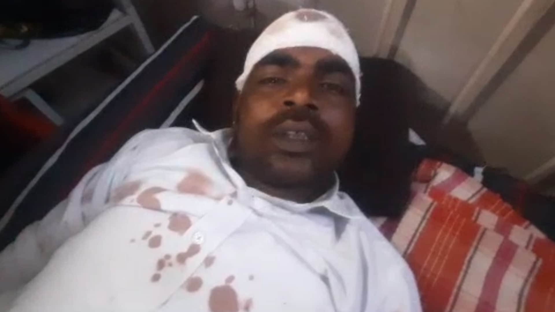 गुना में सरपंच पति पर हमला किया गया।