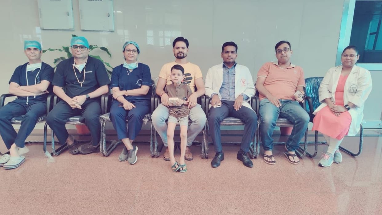 SGPGI doctors operated a child and gave him a new life.