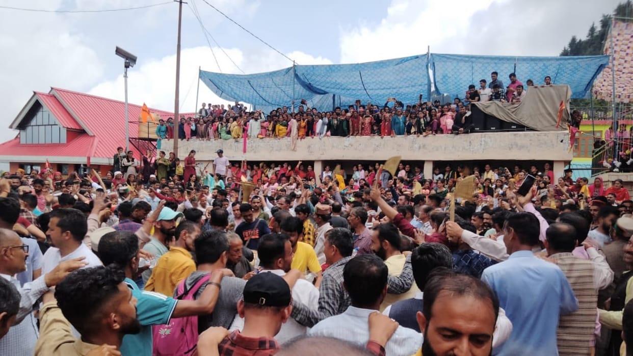 sirmour news: shant parv celebrated  in sirmour himachal pradesh