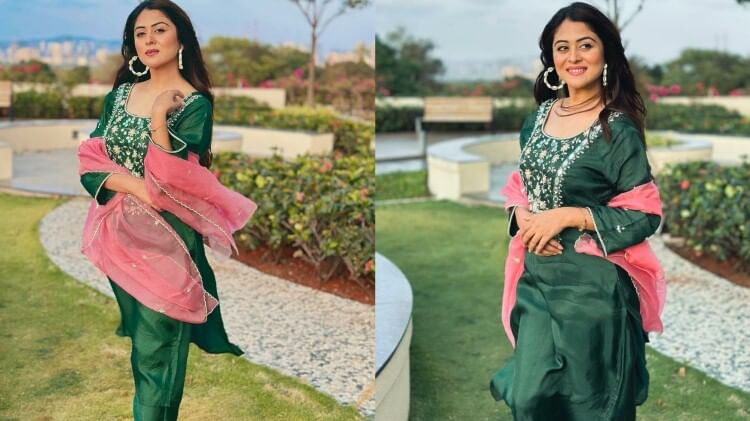 This member of Bigg Boss OTT looks very beautiful in a salwar suit, you can also recreate this look.