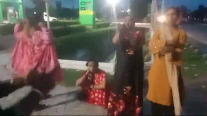 transgenders beaten the eunuchs and obscene act on road in budaun