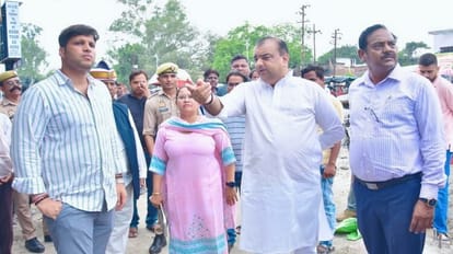 City MLA of Rampur Akash Saxena inspected PM Swanidhi Corridor