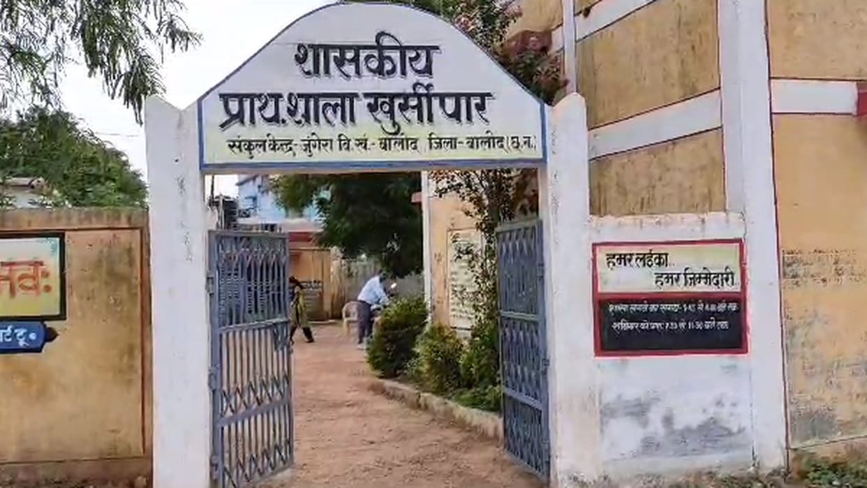 children boycotted government school for demand of teachers In Balod