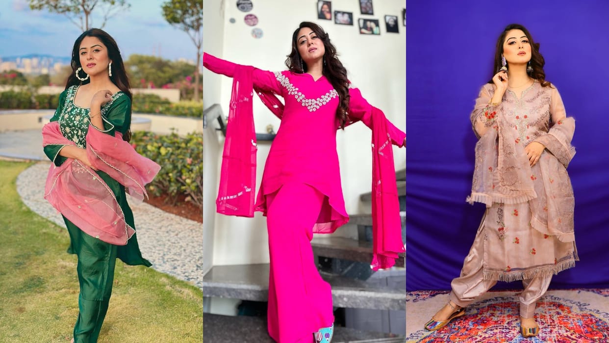 Bigg boss Ott 2 Falaq Naaz suit collection latest unseen photos