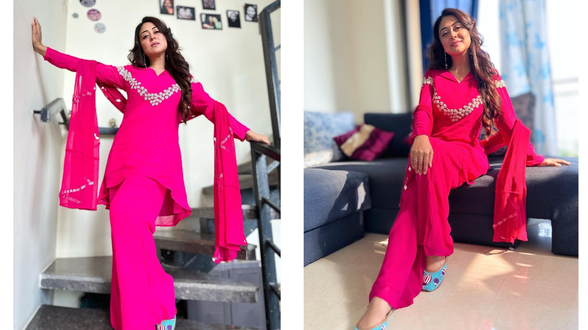 Bigg boss Ott 2 Falaq Naaz suit collection latest unseen photos