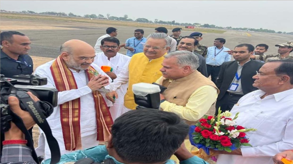 Union Home Minister Amit Shah can Chhattisgarh visit before arrival of PM Modi