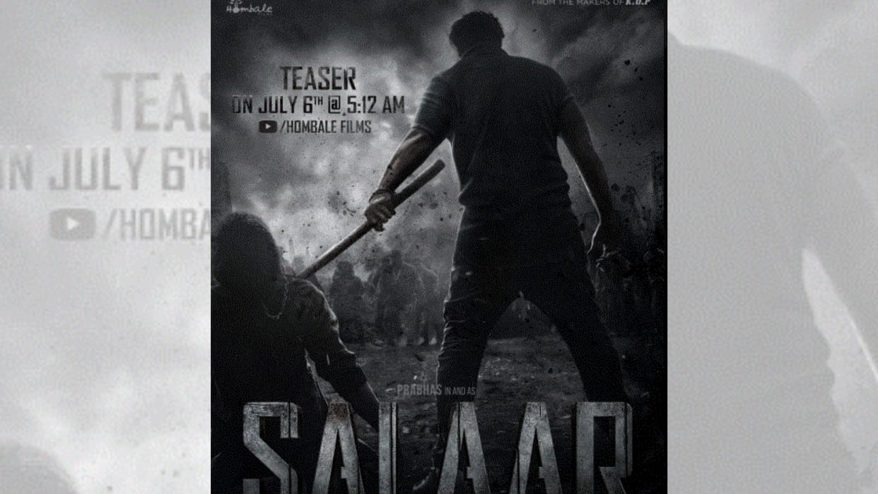 Salaar: Prabhas and Shruti Haasan film Directed by Prashanth Neel Teaser will out on July 6