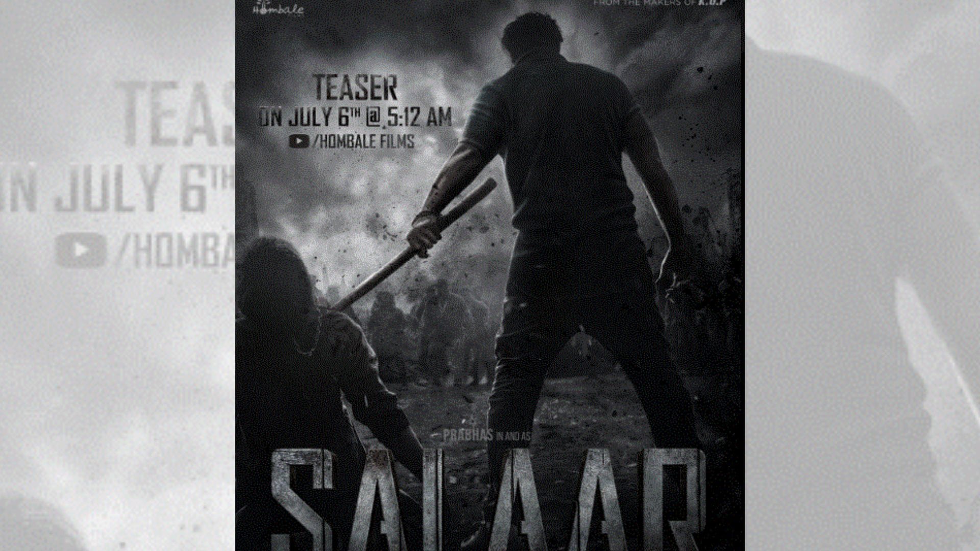 Salaar trailer released Prabhas And Prashanth Neel Shruti Haasan Action Thriller Film releasing on 22 December