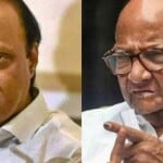 अजित पवार और शरद पवार।