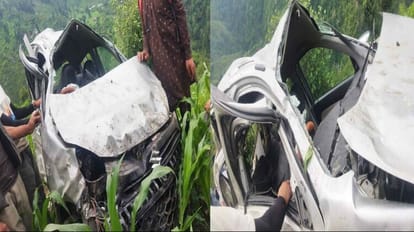 car fell uncontrolled in the fields on the Kalhel-Banjali-Charodi road in Chamba, one person died