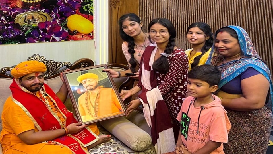 Worshiped Guru with devotion